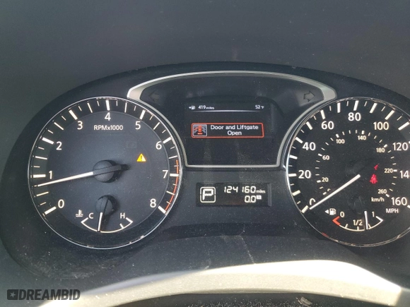 2013 Nissan Pathfinder Platinum with VIN 5N1AR2MN2DC659371, listed as a Copart auction lot 45340205 with 124160 miles and Salvage Title. Bid and sale history available at carsss.com. Image 9.
