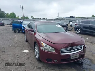 2012 Nissan Maxima SV with VIN 1N4AA5AP4CC825820, listed as a IAAI auction lot 42489975 with 169,187 mi miles and . Bid and sale history available at DreamBid. Image 1.