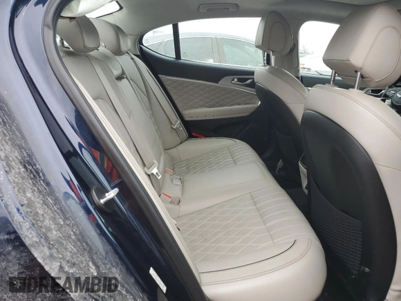 2019 Genesis G70 3.3T Advanced with VIN KMTG34LE5KU034162, listed as a Copart auction lot 46325915 with 76,555 mi miles and Salvage Title. Bid and sale history available at carsss.com. Image 10.