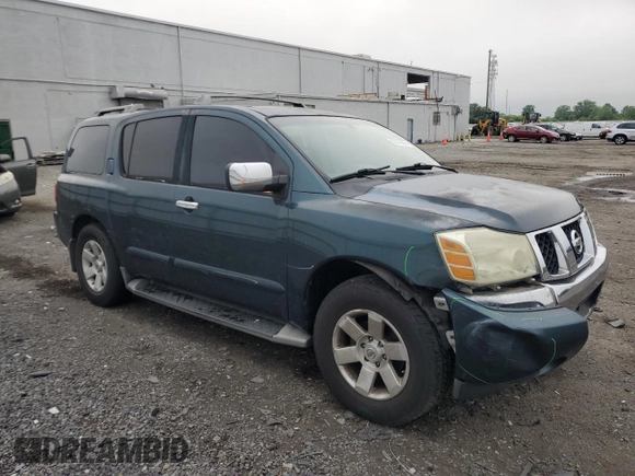 2004 Nissan Armada LE z VIN 5N1AA08B74N736414, wystawiony jako Copart lot #55215295 z przebiegiem 192 715 mil mil oraz Czysty tytuł • Clean title. Historia ofert i sprzedaży dostępna na DreamBid. Obrazek 4.