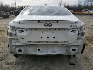 2016 Infiniti Q50 with VIN JN1EV7AR7GM346324, listed as a Copart auction lot 45091635 with 92,050 mi miles and Salvage Title. Bid and sale history available at DreamBid. Image 6.