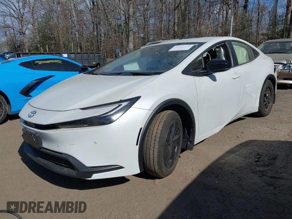 2023 Toyota Prius LE with VIN JTDACAAUXP3010983, listed as a IAAI auction lot 41912377 with 17,187 mi miles. Bid and sale history available at carsss.com. Image 2.