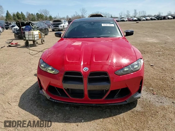 2023 BMW M3 Competition xDrive with VIN WBS43AY03PFN58833, listed as a Copart auction lot 53301495 with 32,032 mi miles and Salvage title. Bid and sale history available at DreamBid. Image 14.
