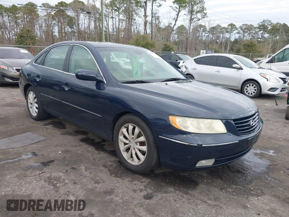 2006 Hyundai Azera SE with VIN KMHFC46F86A110023, listed as a IAAI auction lot 41427898 with 197,837 mi miles and . Bid and sale history available at DreamBid. Image 1.