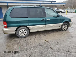 2003 Kia Sedona LX with VIN KNDUP131036440504, listed as a Copart auction lot 45048015 with 75,507 mi miles and Salvage Title. Bid and sale history available at carsss.com. Image 3.