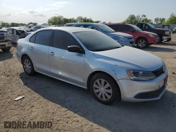 2014 Volkswagen Jetta Sedan S with VIN 3VW2K7AJ9EM218054, listed as a Copart auction lot 53124035 with 172,409 mi miles and Clean Title. Bid and sale history available at carsss.com. Image 4.