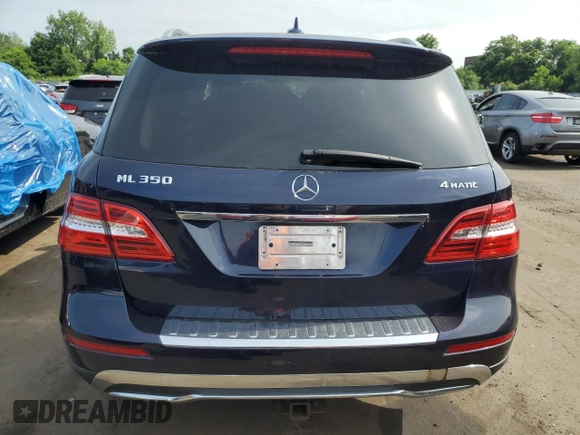 2014 Mercedes-Benz M 350 with VIN 4JGDA5HB7EA376418, listed as a Copart auction lot 60919825 with 154,312 mi miles and Salvage title. Bid and sale history available at DreamBid. Image 6.