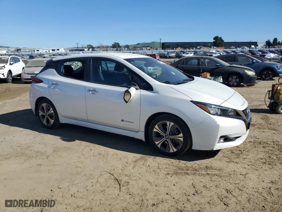 2018 Nissan LEAF SV with VIN 1N4AZ1CP1JC309362, listed as a Copart auction lot 46536645 with 58551 miles and Salvage Title. Bid and sale history available at carsss.com. Image 4.