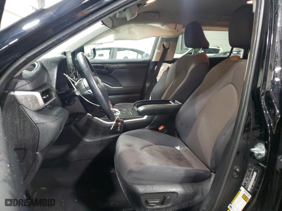 2021 Toyota Highlander L with VIN 5TDBZRBH3MS535784, listed as a Copart auction lot 44728705 with 37,741 mi miles and Non Repairable. Bid and sale history available at carsss.com. Image 7.