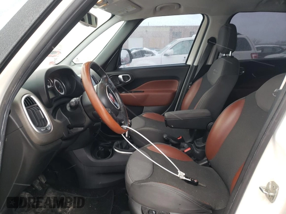 2014 FIAT 500L Trekking with VIN ZFBCFADH7EZ016087, listed as a Copart auction lot 36799254 with 133,852 mi miles and Salvage Title. Bid and sale history available at carsss.com. Image 7.