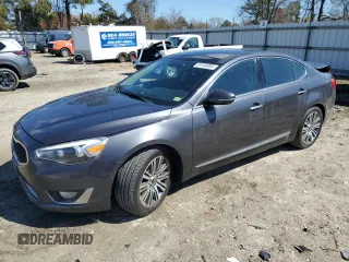 2016 Kia Cadenza Premium with VIN KNALN4D75G5207989, listed as a Copart auction lot 50136895 with 70,893 mi miles and Salvage Title. Bid and sale history available at carsss.com. Image 1.