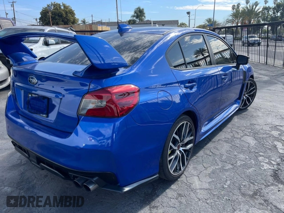 2019 Subaru WRX STI with VIN JF1VA2R64K9816526, listed as a Copart auction lot 50268775 with 56,966 mi miles and Salvage Title. Bid and sale history available at carsss.com. Image 4.