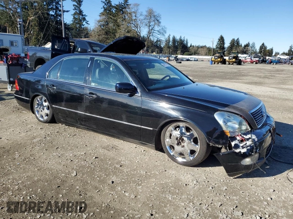 2003 Lexus LS 430 with VIN JTHBN30F430103845, listed as a Copart auction lot 44821795 with 251,529 mi miles and Salvage Title. Bid and sale history available at DreamBid. Image 4.