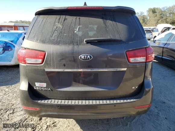 2015 Kia Sedona EX with VIN KNDMC5C10F6020524, listed as a Copart auction lot 75278884 with 136,233 mi miles and Salvage Title. Bid and sale history available at carsss.com. Image 6.