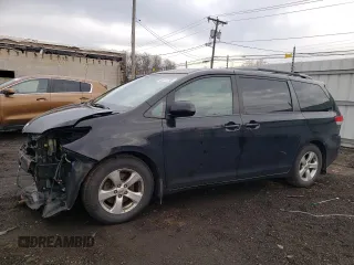 2014 Toyota Sienna LE AAS with VIN 5TDKK3DC7ES466988, listed as a Copart auction lot 53277255 with 130,706 mi miles and Salvage Title. Bid and sale history available at carsss.com. Image 1.