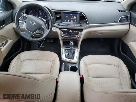 2017 Hyundai Elantra Limited with VIN 5NPD84LFXHH070413, listed as a Copart auction lot 52013365 with 78,761 mi miles and Salvage title. Bid and sale history available at DreamBid. Image 8.