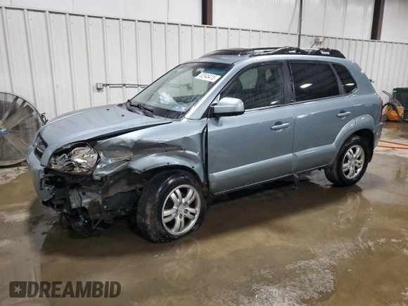 2006 Hyundai Tucson GLS with VIN KM8JN72D36U270643, listed as a Copart auction lot 52848415 with 102,245 mi miles and Salvage Title. Bid and sale history available at carsss.com. Image 1.