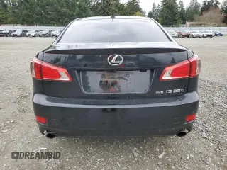 2012 Lexus IS 250 with VIN JTHCF5C23C5058602, listed as a Copart auction lot 50658305 with 127,472 mi miles and Salvage Title. Bid and sale history available at DreamBid. Image 6.