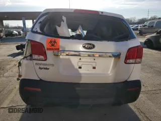 2013 Kia Sorento LX with VIN 5XYKTCA65DG421121, listed as a Copart auction lot 49928225 with 0 mi miles and Salvage Title. Bid and sale history available at carsss.com. Image 6.