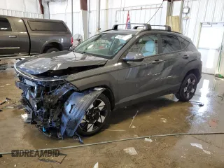 2024 Hyundai Kona SEL with VIN KM8HBCABXRU163075, listed as a Copart auction lot 44780725 with 7,827 mi miles and Salvage Title. Bid and sale history available at carsss.com. Image 1.