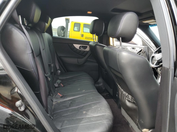 2017 Infiniti QX70 with VIN JN8CS1MW8HM413630, listed as a Copart auction lot 45848744 with 64,822 mi miles and Salvage Title. Bid and sale history available at carsss.com. Image 10.
