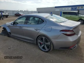 2024 Genesis G70 2.5T with VIN KMTG34SC4RU140774, listed as a Copart auction lot 65416434 with 3,189 mi miles and Salvage Title. Bid and sale history available at carsss.com. Image 2.
