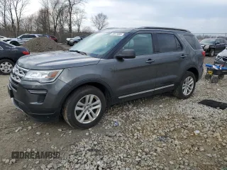 2018 Ford Explorer XLT with VIN 1FM5K8DH4JGA40603, listed as a Copart auction lot 50973805 with 91,259 mi miles and Salvage Title. Bid and sale history available at carsss.com. Image 1.