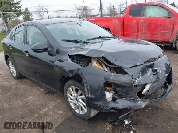 2013 Mazda 3 i Touring with VIN JM1BL1V73D1836834, listed as a IAAI auction lot 42019186 with 222,216 mi miles and . Bid and sale history available at DreamBid. Image 1.