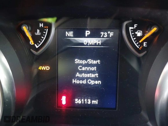 2019 Jeep Wrangler Unlimited Sport S with VIN 1C4HJXDN2KW630780, listed as a IAAI auction lot 41817573 with 56,113 mi miles and . Bid and sale history available at DreamBid. Image 7.