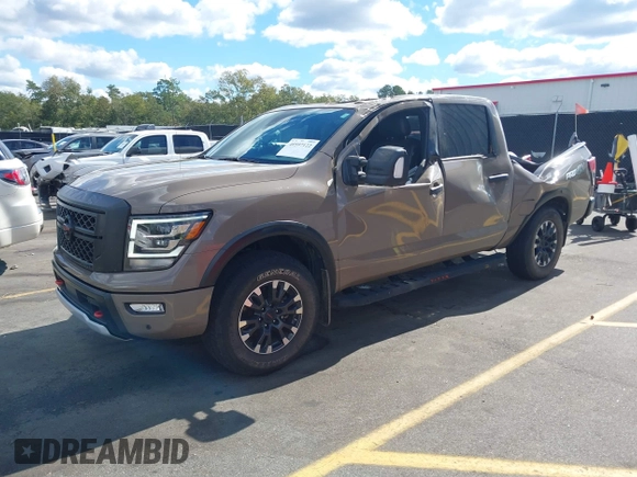 2021 Nissan Titan Pro-4X with VIN 1N6AA1ED4MN531369, listed as a IAAI auction lot 40597122 with 32,161 mi miles and . Bid and sale history available at DreamBid. Image 17.