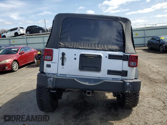 2010 Jeep Wrangler Sport with VIN 1J4AA2D15AL154911, listed as a Copart auction lot 51255575 with Not Provided miles and Salvage Title. Bid and sale history available at carsss.com. Image 6.