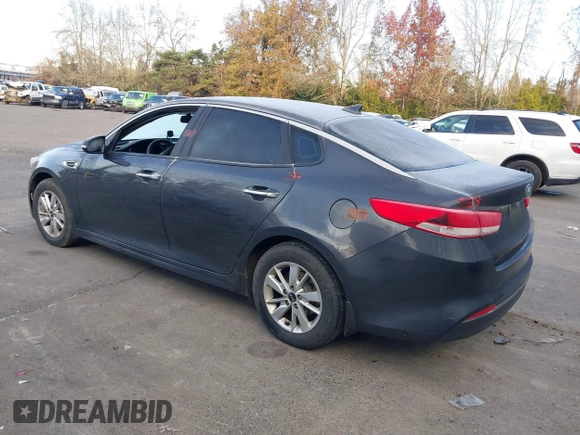 2017 Kia Optima LX with VIN 5XXGT4L32HG156845, listed as a IAAI auction lot 41402224 with 126,529 mi miles. Bid and sale history available at carsss.com. Image 3.