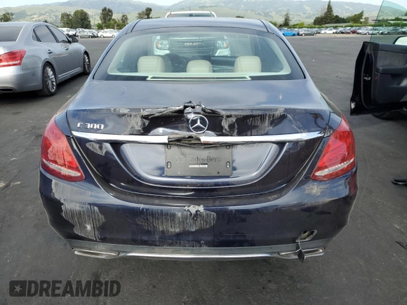 2016 Mercedes-Benz C 300 with VIN 55SWF4JB7GU140184, listed as a Copart auction lot 54410685 with 35,234 mi miles and Salvage Title. Bid and sale history available at carsss.com. Image 6.