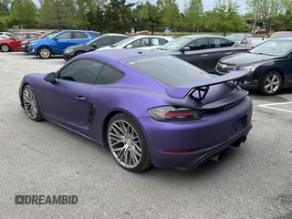 2018 Porsche 718 Cayman S with VIN WP0AB2A8XJK279655, listed as a Copart auction lot 55249845 with 59,283 mi miles and Clean Title. Bid and sale history available at DreamBid. Image 3.