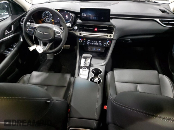 2025 Genesis G70 2.5T with VIN KMTG34SC8SU151203, listed as a Copart auction lot 87928775 with 4,203 mi miles and Clean Title. Bid and sale history available at DreamBid. Image 8.