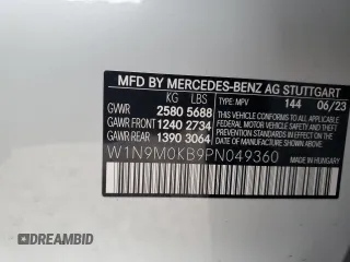 2023 Mercedes-Benz EQB 300 z VIN W1N9M0KB9PN049360, wystawiony jako Copart lot #48827964 z przebiegiem 2 844 mil mil oraz . Historia ofert i sprzedaży dostępna na DreamBid. Obrazek 12.
