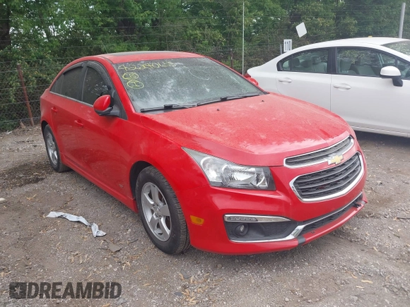 2015 Chevrolet Cruze LT with VIN 1G1PC5SB1F7211525, listed as a IAAI auction lot 42240655 with 161,194 mi miles and . Bid and sale history available at DreamBid. Image 1.