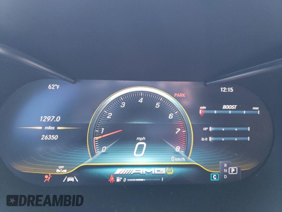 2020 Mercedes-Benz C 43 AMG with VIN W1KWJ6EB7LF991418, listed as a Copart auction lot 43448475 with 26,350 mi miles and Salvage title. Bid and sale history available at DreamBid. Image 9.