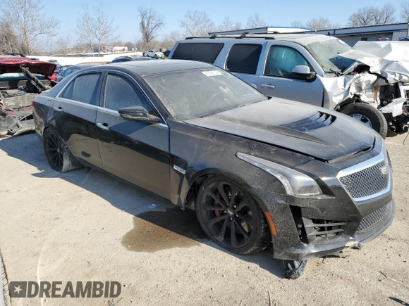 2017 Cadillac CTS-V z VIN 1G6A15S60H0208958, wystawiony jako Copart lot #43529704 z przebiegiem 74 025 mil mil oraz Szkoda całkowita • Salvage title. Historia ofert i sprzedaży dostępna na DreamBid. Obrazek 4.