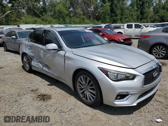 2020 Infiniti Q50 Luxe z VIN JN1EV7AP1LM204284, wystawiony jako Copart lot #55536325 z przebiegiem 99 332 mil mil oraz Nie do naprawy • Non repairable. Historia ofert i sprzedaży dostępna na DreamBid. Obrazek 4.