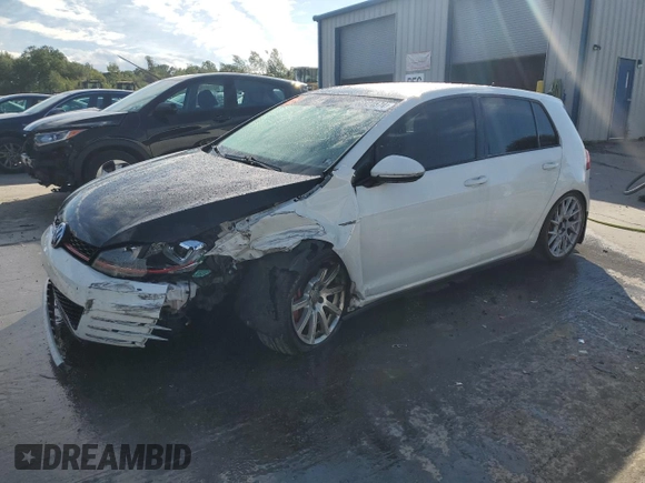 2017 Volkswagen Golf GTI Autobahn with VIN 3VW547AU3HM008975, listed as a Copart auction lot 66924874 with 124,224 mi miles and Salvage Title. Bid and sale history available at carsss.com. Image 1.