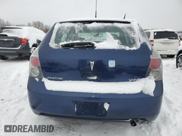 2009 Pontiac Vibe w/1SB with VIN 5Y2SP670X9Z412321, listed as a Copart auction lot 84503914 with Not Provided miles and Clean Title. Bid and sale history available at carsss.com. Image 6.
