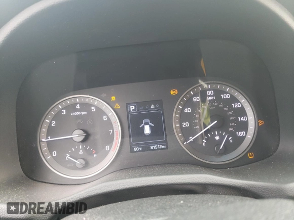 2018 Hyundai Tucson SE with VIN KM8J23A47JU801550, listed as a Copart auction lot 48993855 with 81,512 mi miles and Salvage Title. Bid and sale history available at carsss.com. Image 9.
