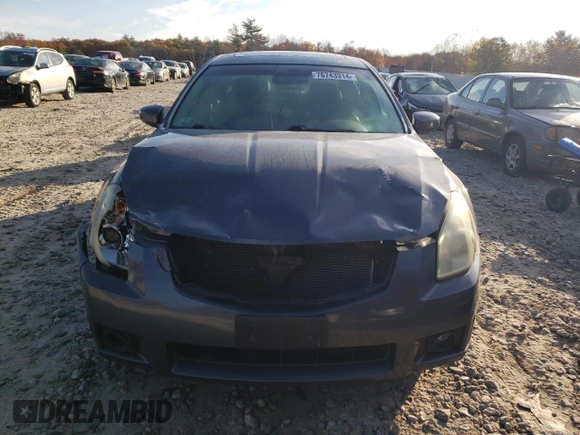 2008 Nissan Maxima 3.5 SE with VIN 1N4BA41E08C837208, listed as a Copart auction lot 76743314 with 120,668 mi miles and Clean Title. Bid and sale history available at carsss.com. Image 5.