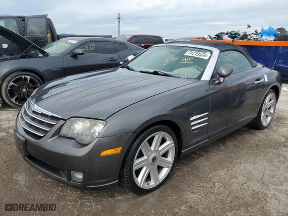 2005 Chrysler Crossfire Limited with VIN 1C3AN65L15X059735, listed as a Copart auction lot 74219534 with 0 mi miles and Non Repairable. Bid and sale history available at carsss.com. Image 1.
