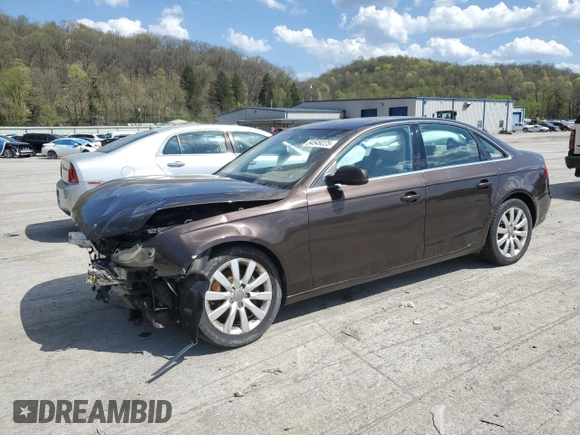 2011 Audi A4 2.0T Premium Plus with VIN WAUFFAFLXBN049516, listed as a Copart auction lot 54549225 with 113,741 mi miles and Salvage Title. Bid and sale history available at carsss.com. Image 1.