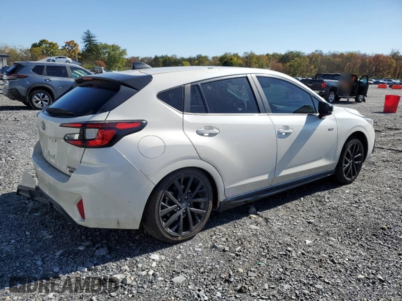 2024 Subaru Impreza RS with VIN JF1GUHHC6R8286179, listed as a Copart auction lot 76664324 with 17,155 mi miles and Salvage Title. Bid and sale history available at carsss.com. Image 3.