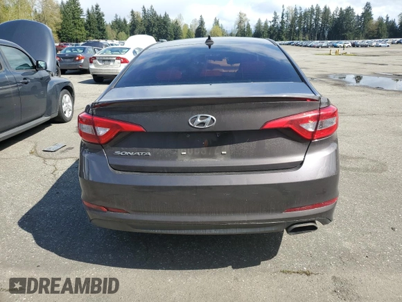 2017 Hyundai Sonata SE with VIN 5NPE24AF8HH526885, listed as a Copart auction lot 52993835 with 167,369 mi miles and Salvage Title. Bid and sale history available at carsss.com. Image 6.