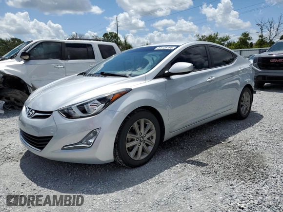 2014 Hyundai Elantra SE with VIN 5NPDH4AE4EH494143, listed as a Copart auction lot 64726195 with 65,050 mi miles and Salvage title. Bid and sale history available at DreamBid. Image 1.