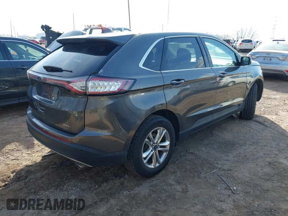 2015 Ford Edge SEL with VIN 2FMTK3J80FBB65384, listed as a IAAI auction lot 41827595 with 120,727 mi miles. Bid and sale history available at carsss.com. Image 4.